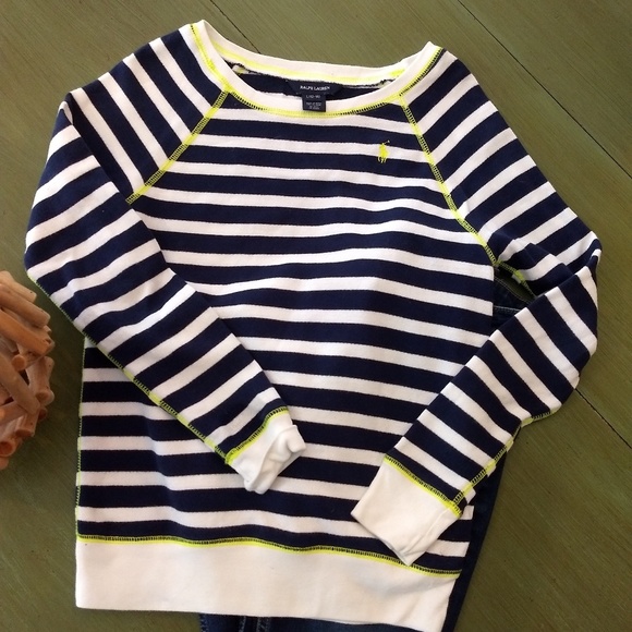 Ralph Lauren Other - Ralph Lauren Navy and white stripe sweatshirt